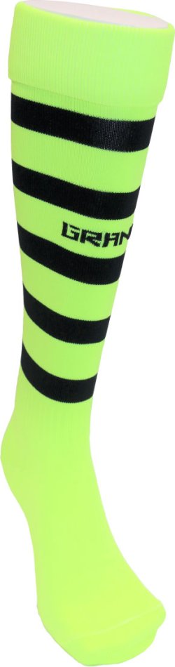 画像2: GRANDE.F.P BORDER FOOTBALL SOCKS 蛍光イエローｘブラック