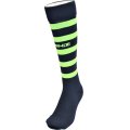 GRANDE.F.P BORDER FOOTBALL SOCKS ネイビーｘ蛍光イエロー