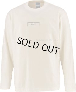 画像1: グランデ.エフ.ピー.GRFPロゴプリント長袖Tシャツ　サンドカーキｘクローム