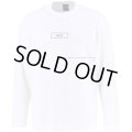 グランデ.エフ.ピー.GRFPロゴプリント長袖Tシャツ　ホワイトｘクローム