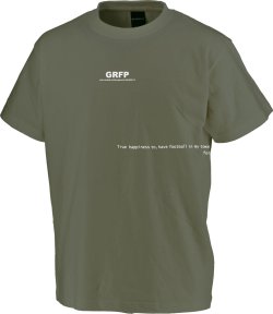 画像2: グランデ.エフ.ピー.GRFPロゴプリント半袖Tシャツ　オリーブｘホワイト