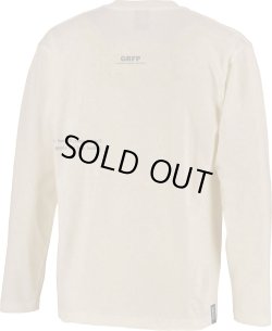 画像2: グランデ.エフ.ピー.GRFPロゴプリント長袖Tシャツ　サンドカーキｘクローム