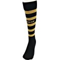 GRANDE.F.P BORDER FOOTBALL SOCKS ブラックｘゴールド