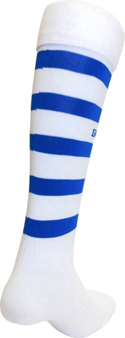 画像3: GRANDE.F.P BORDER FOOTBALL SOCKS ホワイトｘブルー