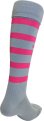 画像3: GRANDE.F.P BORDER FOOTBALL SOCKS グレーｘピンク (3)