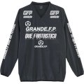 【BIGサイズ対応】GRANDE.F.P.ドライストレッチVネックピステ.ブラックｘホワイト