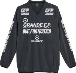 画像1: 【BIGサイズ対応】GRANDE.F.P.ドライストレッチVネックピステ.ブラックｘホワイト