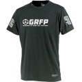 【BIGサイズ対応】GRFP.ドライストレッチプラクティスシャツ　.ブラックｘホワイト