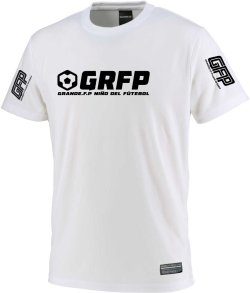 画像1: 【BIGサイズ対応】GRFP.ドライストレッチプラクティスシャツ　.ホワイトｘブラック
