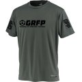 【BIGサイズ対応】GRFP.ドライストレッチプラクティスシャツ　.ダークグレーｘブラック