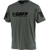 【BIGサイズ対応】GRFP.ドライストレッチプラクティスシャツ　.ダークグレーｘブラック