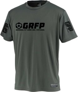 画像1: 【BIGサイズ対応】GRFP.ドライストレッチプラクティスシャツ　.ダークグレーｘブラック