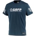 【BIGサイズ対応】GRFP.ドライストレッチプラクティスシャツ　ネイビーｘホワイト