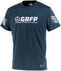 【BIGサイズ対応】GRFP.ドライストレッチプラクティスシャツ　ネイビーｘホワイト