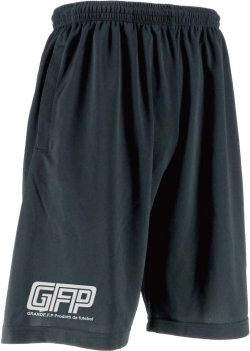 画像2: 【BIGサイズ対応商品】GRFP.ドライメッシュハーフパンツ　ブラックｘホワイト