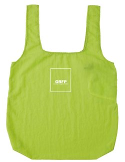 画像2: GRFP.ナイロンリップ.ポケッタブルエコバッグ　ライム