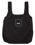 GRFP.ナイロンリップ.ポケッタブルエコバッグ　ブラック