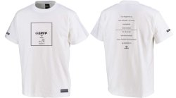 画像1: 【BIGサイズ対応商品】GRFP.No.10スクエアプリントプレミアTシャツ　ホワイトｘブラック