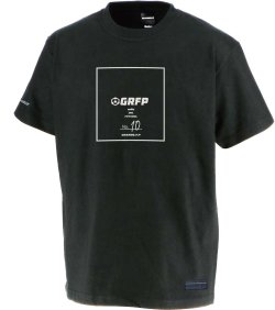 画像2: 【BIGサイズ対応商品】GRFP.No.10スクエアプリントプレミアTシャツ　ブラックｘホワイト