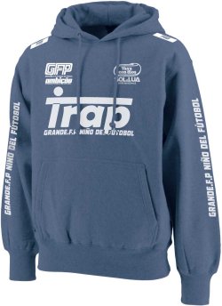 画像1: 【BIGサイズ対応商品】GRANDE.F.P.Trap.ヘヴィーウエイトプルパーカー　ストーンブルーｘホワイト