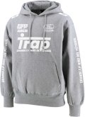 【BIGサイズ対応商品】GRANDE.F.P.Trap.ヘヴィーウエイトプルパーカー　ヘザーグレーｘホワイト