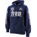 【BIGサイズ対応商品】GRANDE.F.P.Trap.ヘヴィーウエイトプルパーカー　ネイビーｘホワイト