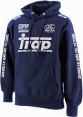 【BIGサイズ対応商品】GRANDE.F.P.Trap.ヘヴィーウエイトプルパーカー　ネイビーｘホワイト