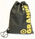 GRANDE.不織布BIG.ワンショルダーエコBAG　ブラックｘゴールド