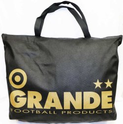 画像1: GRANDE.不織布BIG.トートエコBAG　ブラックｘゴールド