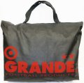 GRANDE.不織布BIG.トートエコBAG　ブラックｘレッド