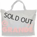 GRANDE.不織布BIG.トートエコBAG　ブラックｘレッド