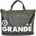 GRANDE.不織布BIG.トートエコBAG　ブラックｘホワイト