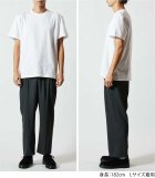 他の写真1: 【BIGサイズ対応商品】  GRANDE.F.P.定番ハイクオリティー.ベーシックソリッド（無地）刺繍入りカラーTシャツ 　ライトパープル