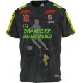 【ジュニア〜BIGサイズ対応商品】 見木友哉ｘGRANDE.F.Pコラボ.TOMOYA・NO.10ドライメッシュ.サポートTシャツ　ブラック