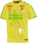 【ジュニア〜BIGサイズ対応商品】 見木友哉ｘGRANDE.F.Pコラボ.TOMOYA・NO.10ドライメッシュ.サポートTシャツ　イエロー