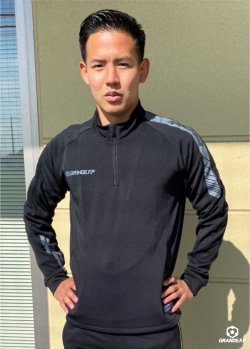 画像10: 【ジュニア〜BIGサイズ対応商品】 見木友哉xGRANDE.F.Pコラボ.TOMOYA・NO.10ドライメッシュ.サポートTシャツ ブラック