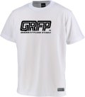【BIGサイズ対応】GRFP.ドライメッシュプラクティスシャツ　ホワイトｘブラック