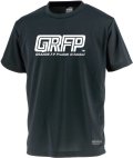 【BIGサイズ対応】GRFP.ドライメッシュプラクティスシャツ　ブラックｘホワイト