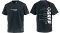 【BIGサイズ対応商品】GRFPメッセージプリント半袖Tシャツ　ブラックｘホワイト