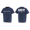 【BIGサイズ対応商品】GRFPバックプリント半袖Tシャツ　ネイビーｘホワイト