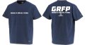 【BIGサイズ対応商品】GRFPバックプリント半袖Tシャツ　ネイビーｘホワイト