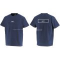グランデ.エフ.ピー.GRFPロゴプリント半袖Tシャツ　ネイビーｘホワイト