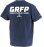 画像3: 【BIGサイズ対応商品】GRFPバックプリント半袖Tシャツ　ネイビーｘホワイト (3)