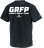画像3: 【BIGサイズ対応商品】GRFPバックプリント半袖Tシャツ　ブラックｘホワイト (3)