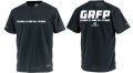 【BIGサイズ対応商品】GRFPバックプリント半袖Tシャツ　ブラックｘホワイト