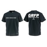 【BIGサイズ対応商品】GRFPバックプリント半袖Tシャツ　ブラックｘホワイト