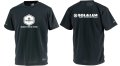 【BIGサイズ対応商品】BIGヘキサゴンプリント半袖Tシャツ　ブラックｘホワイト