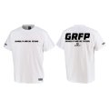 【BIGサイズ対応商品】GRFPバックプリント半袖Tシャツ　ホワイトｘブラック