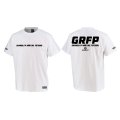 【BIGサイズ対応商品】GRFPバックプリント半袖Tシャツ　ホワイトｘブラック
