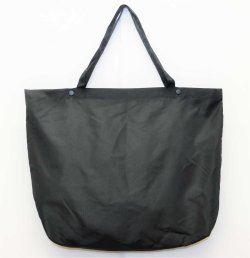 画像2: GRANDE.F.P.ハイパーロゴ.BIGショルダートートエコバッグ　ブラックｘレッド